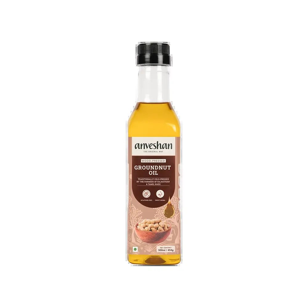 Anveshan Wood Cold Pressed Groundnut Oil