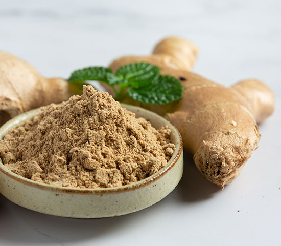 dry ginger piece or powder