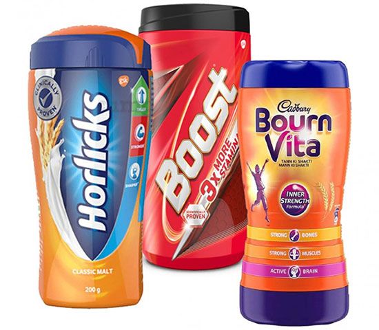 Health drinks (Horlicks, Complan)