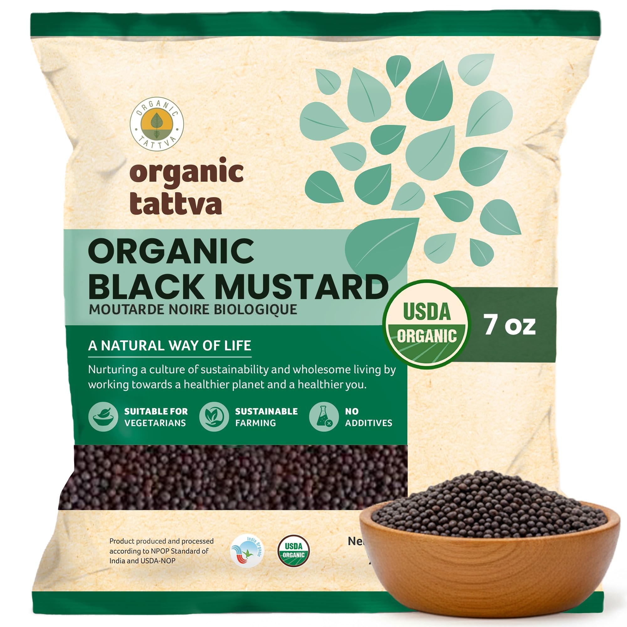 Organic Tattva Black Organic Mustard Seeds