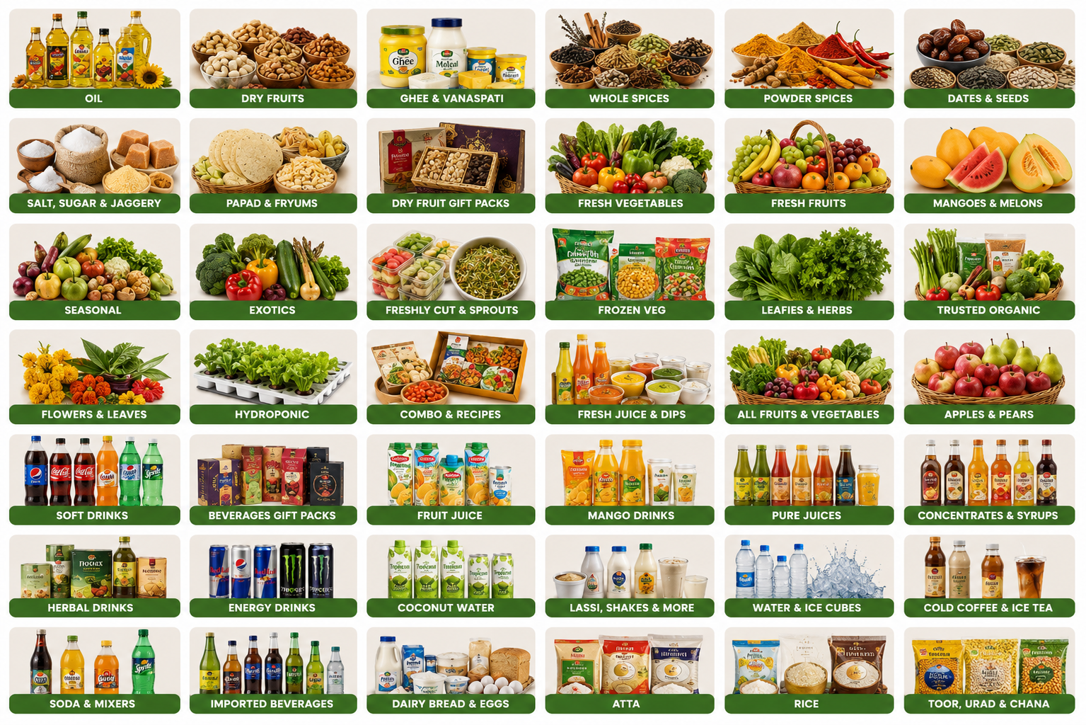 UrbunRoots grocery products