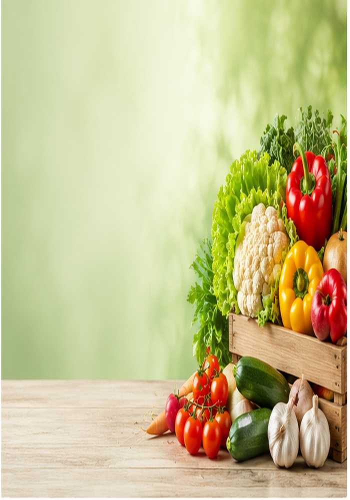 Fresh vegetables offer
